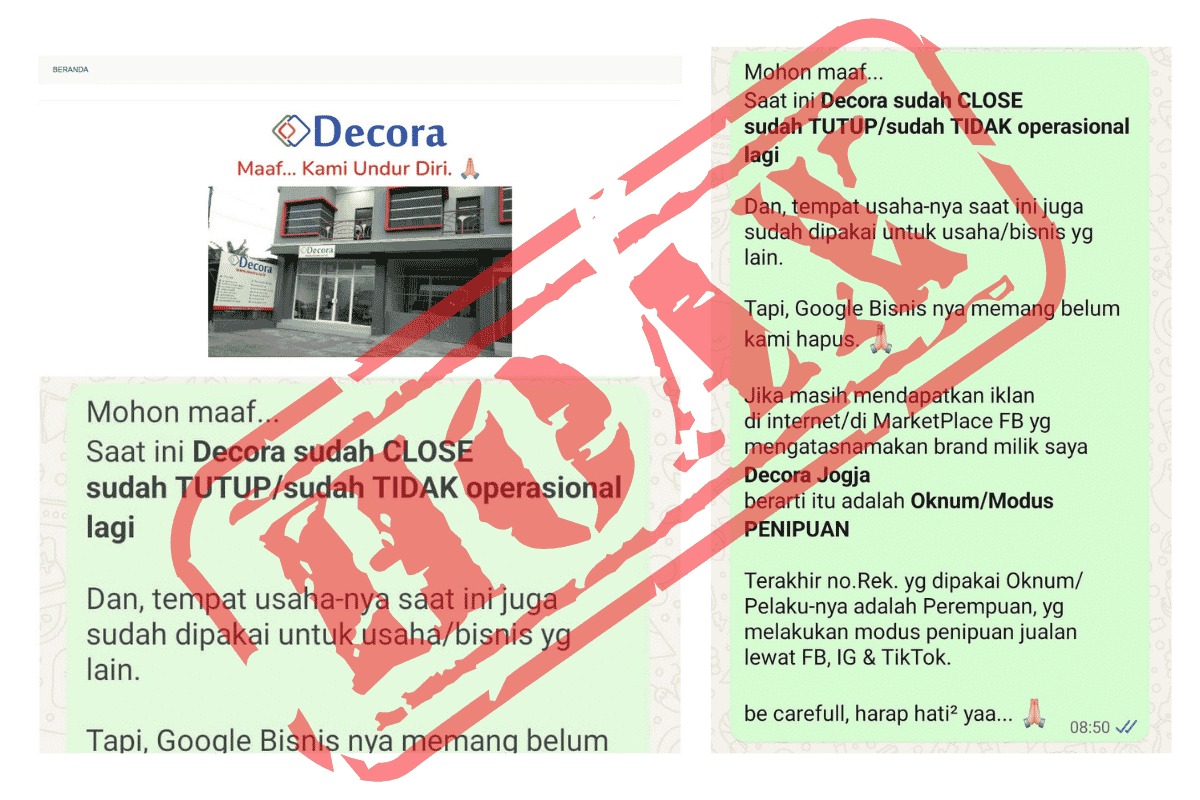 Profil Decora Jogja – Furniture, Dekorasi, dan Persewaan Event - Foto 1