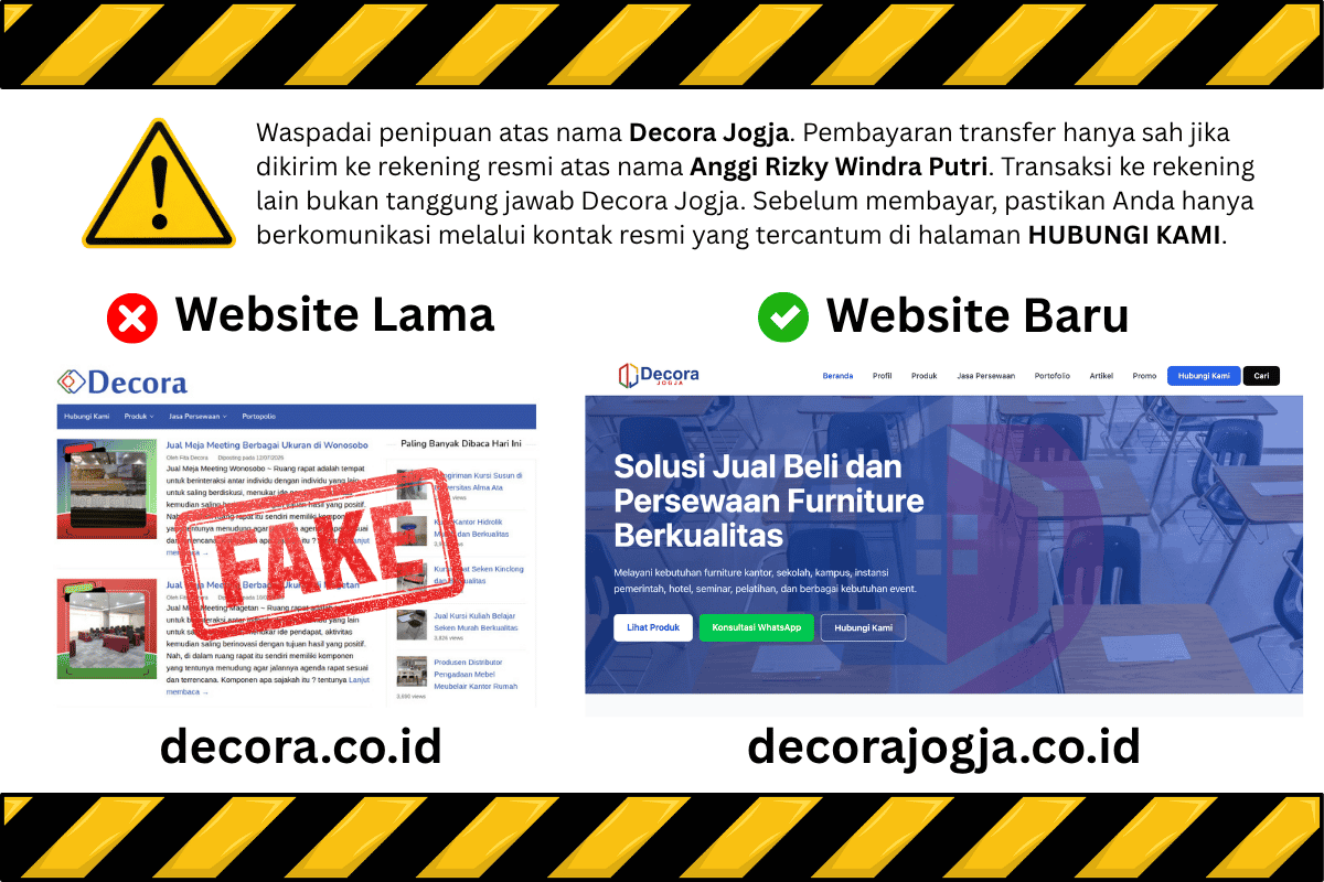 Profil Decora Jogja – Furniture, Dekorasi, dan Persewaan Event - Foto 2